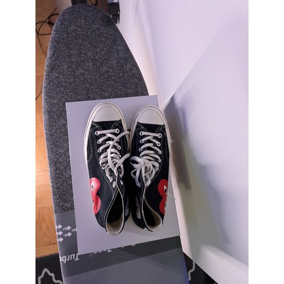 Comme des Garçons PLAY x Converse Chuck 70 Hi “Black/White/Red Heart” (2019) main image 4
